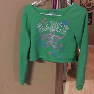 Green tween shirt